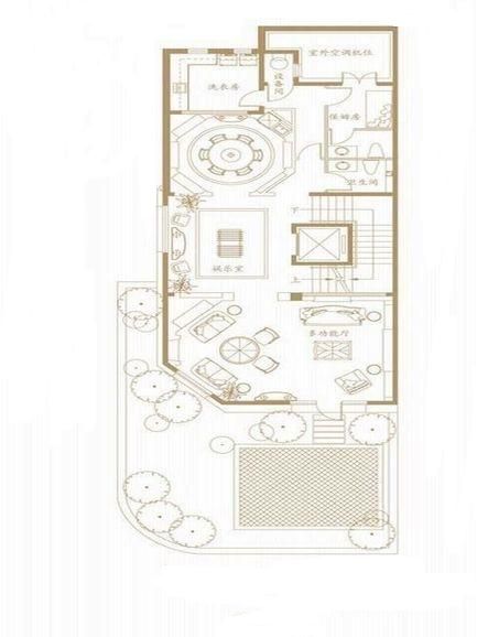 融科·千章墅八居室445平米欧式风格案例