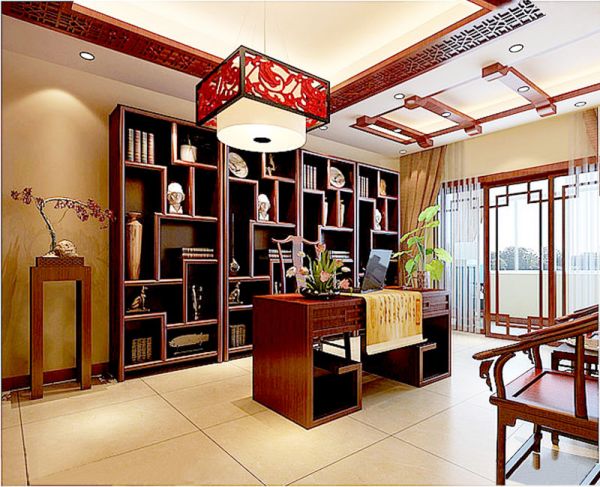 香山四季新中式风格四居室装修-实创完美家装