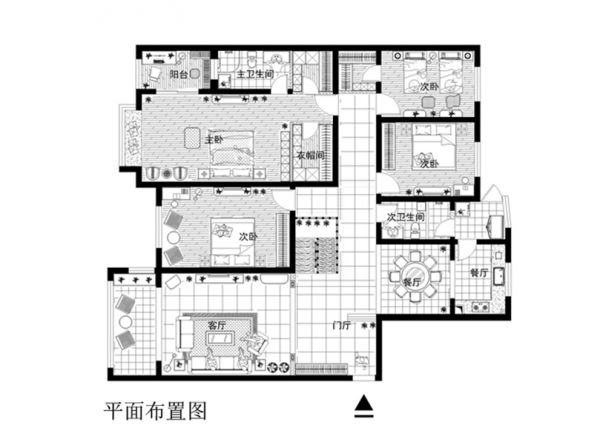 紫禁壹號(hào)院300平歐式風(fēng)格案例賞析