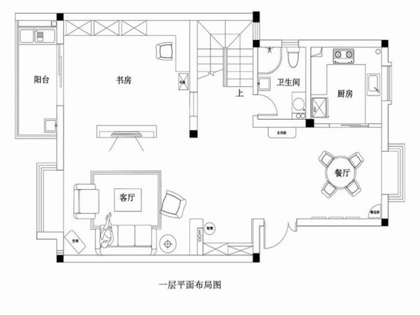 銀地家園-美式風(fēng)格-三居室