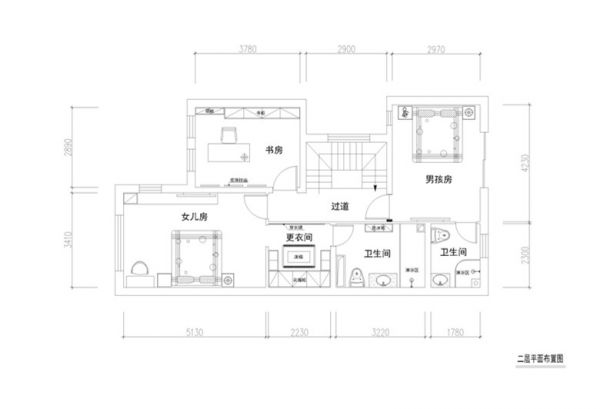 八達(dá)嶺孔雀城260平中式古典風(fēng)格案例效果圖