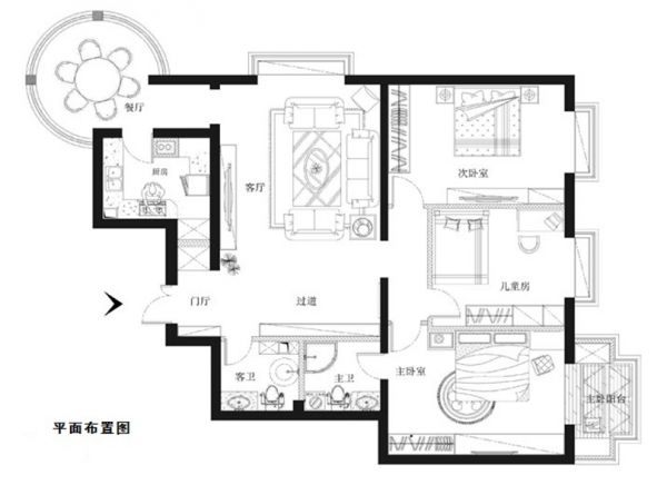 裕龍花園五區(qū)160平中式古典風格案例賞析