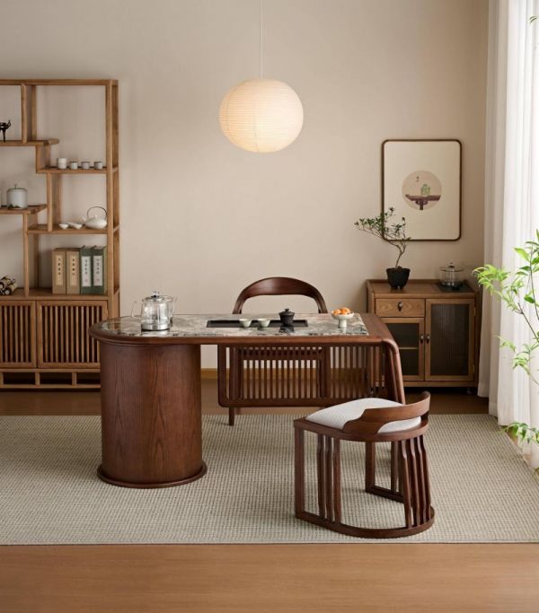 Tea Table with Crystal Stone Top