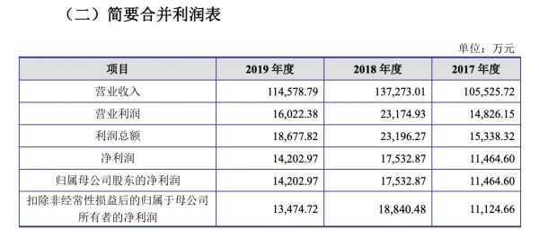 愛麗家居簡要合并利潤表