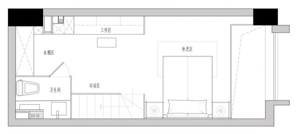 36平米極簡(jiǎn)loft公寓