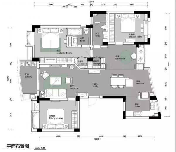 120㎡的大四房，花17萬就裝修好了。