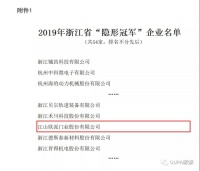 最新發(fā)布：江山歐派榮獲浙江省“隱形冠軍”企業(yè)