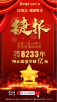 ?派雅門窗30周年慶直播大促，捷報(bào)頻傳紅透全網(wǎng)