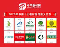 品牌榮耀|2020中國十大板材品牌排行榜盛大公布