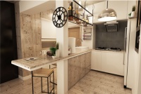开放式厨房的升降帘能挡油烟 装修开放式厨房注意什么