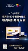 2020中国厨电高峰论坛：A.O.史密斯两款产品荣获六项大奖