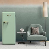 2022家居流行色趋势 薄荷绿哈士奇复古冰箱