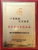 門(mén)窗快訊|合輝鋁材榮獲“最具愛(ài)心貢獻(xiàn)企業(yè)”稱(chēng)號(hào)