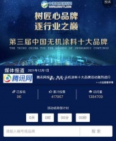 钧釉、皓尔宝、紫荆花、水无极等品牌被评选为2021年度无机涂料十大品牌