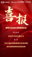 喜報｜霞菲爾實業(yè)榮獲2021湖北消費者信賴定制家居品牌