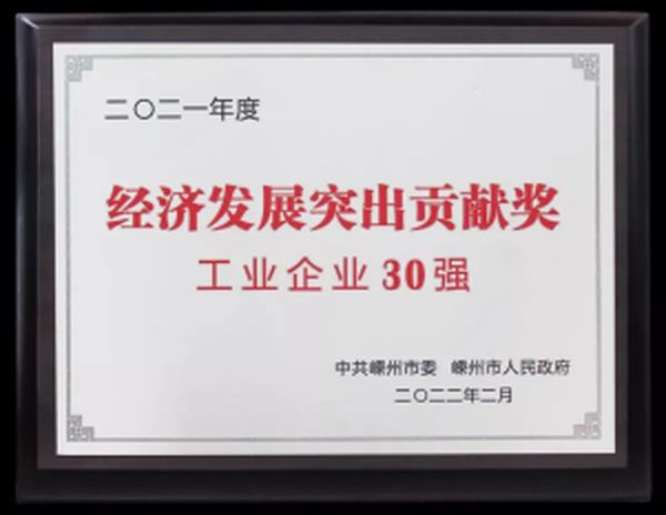 （森歌榮獲“工業(yè)企業(yè)30強(qiáng)”獎項）