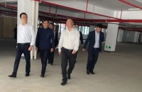 嵊州市委副书记屠强、副市长周尊隆等相关领导莅临佳歌新工业园区考察防控防疫中心