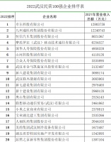 2022武汉民企100强公布