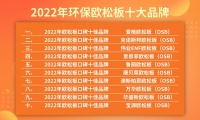 偉業(yè)ENF歐松板入選“2022年歐松板口碑十佳品牌
