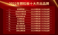 偉業(yè)ENF顆粒板入選“2022年顆粒板十大杰出品牌