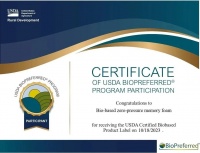 柯芙特床垫再获殊荣！0压生物基获得权威认证