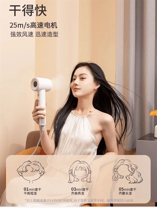 負(fù)離子吹風(fēng)機(jī)成市場主流，Vondu 風(fēng)度受到年輕人追捧
