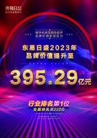東易日盛2023年品牌價值突破395.29億，連續(xù)十年上榜《中國品牌價值500強》！