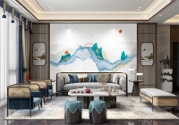 【领绣菁华】山影朦胧似雾绕，水墨淡染映清霄