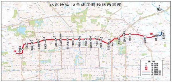 昌平線南延薊門橋站與12號線換乘