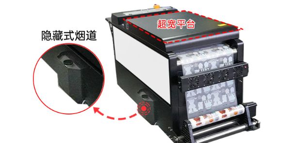 白墨燙畫抖粉機(jī)工作原理示意圖