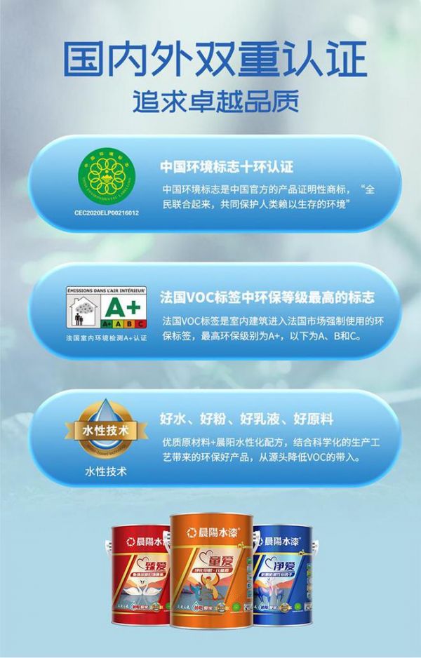 晨陽水漆驕陽愛家系列：凈愛·臻愛·童愛 內墻水漆新品上市