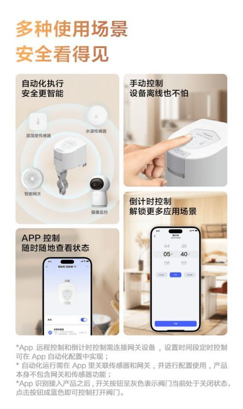 Aqara推出智能阀门控制器T1，开创家居水阀智能化新时代