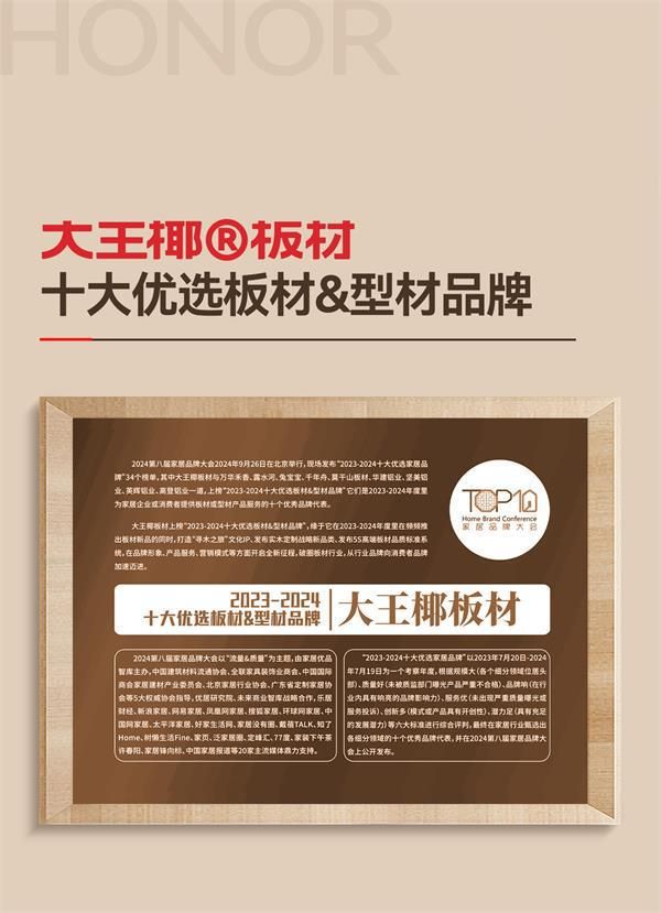 第八屆家具品牌大會(huì)舉行 大王椰斬獲“年度家居企業(yè)”殊榮