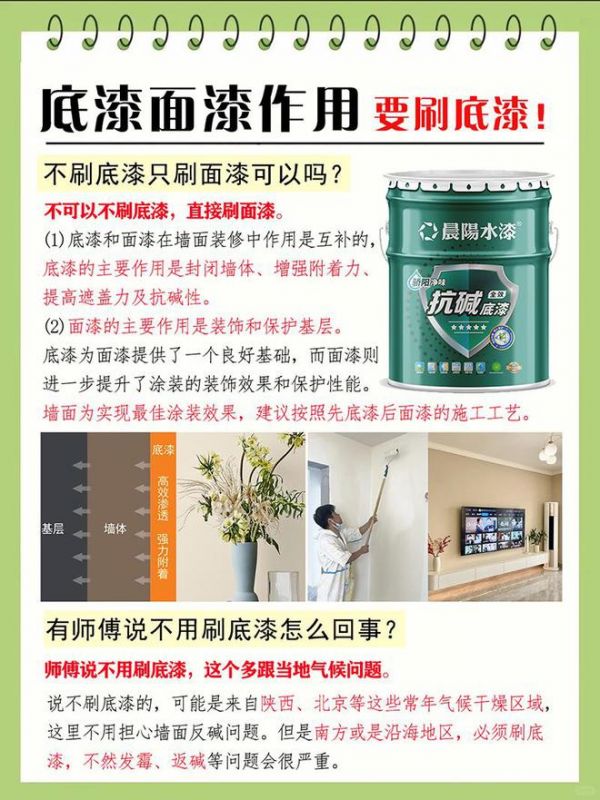 晨陽水漆春季家裝指南：環(huán)保涂料選購+底漆施工要點(diǎn)