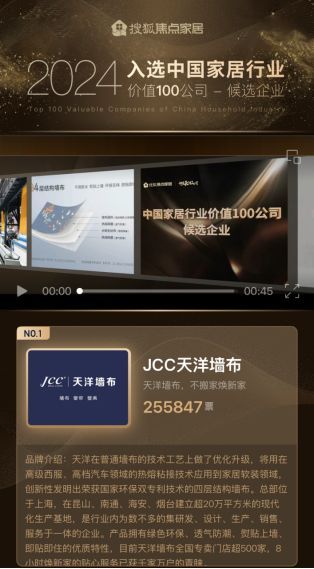 天洋墻布獲獎(jiǎng)圖