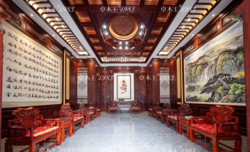 卓木王红木整装案例-书画世家传承祖宅