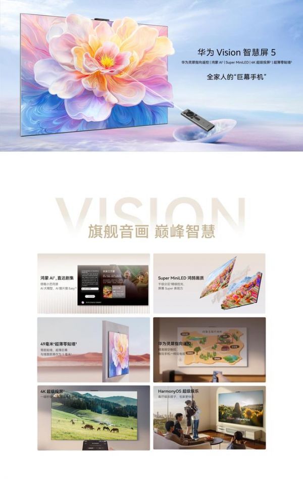 75寸電視怎么選？2025年“真香機皇”華為Vision智慧屏 5