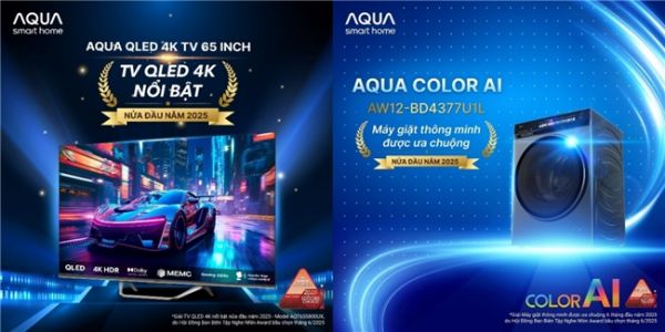 AQUA QLED 4K電視獲獎圖片