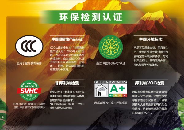 喜马拉雅纳米净醛净味水漆配套德高腻子
