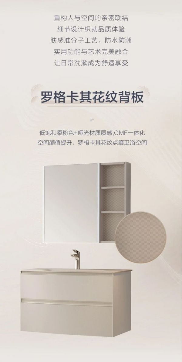 Hengjie Yufeng BC6550S Eco Bathroom Cabinet Features