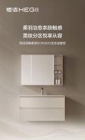 恒潔羽楓BC6550S生態(tài)柜，美妝分區(qū)，悅享浴室從容