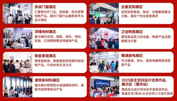 2025CCBD中国重庆建博会展区规划图