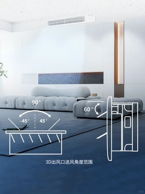 York VRF Central Air Conditioning YES-smart IV series with 3D air outlet panel