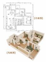 全友家居案例：136㎡奶油中古风，绿意盎然优雅复古