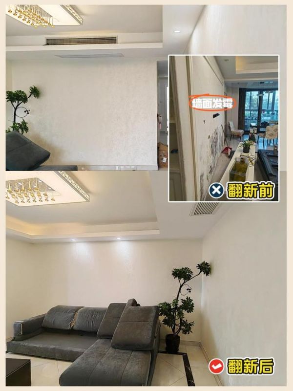 Before and After Wall Mold Transformation