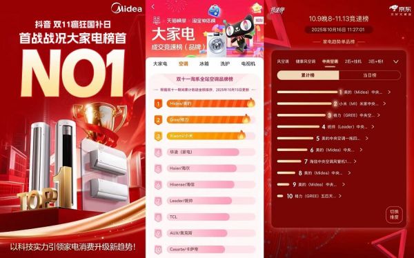 美的空调双十一宣传图