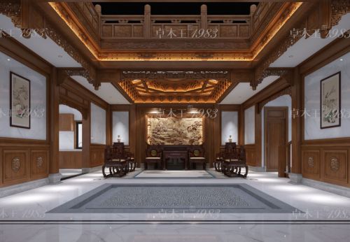 卓木王杭州千平红木整装传承祖宅案例