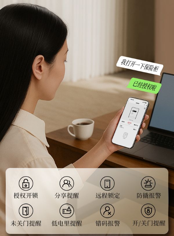 艾谱尊御系列保险箱智能识别