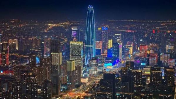 宁波中心大厦天际线图片