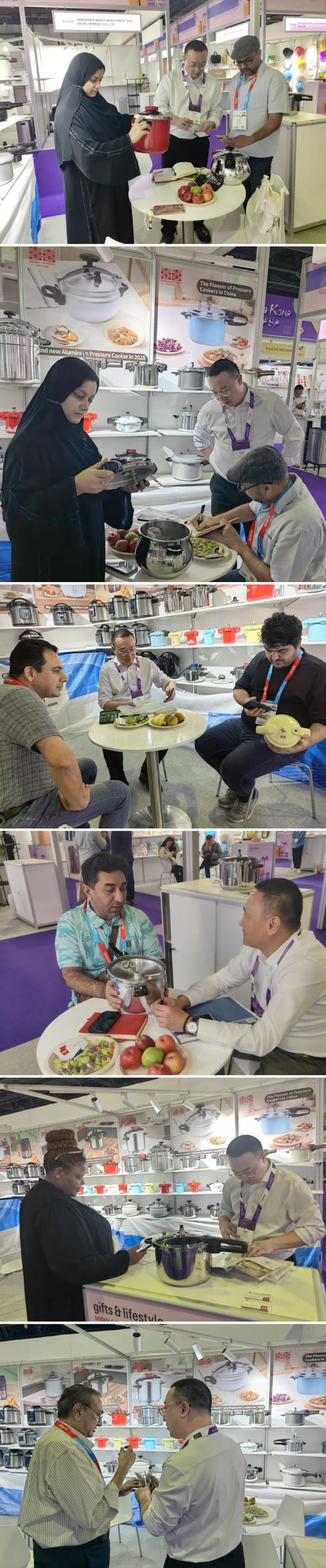 客商到访双喜电器展位